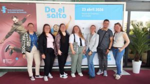 Orientadoras y alumnado de COTEME en la Feria Internacional de Empleo de Granada 2026.